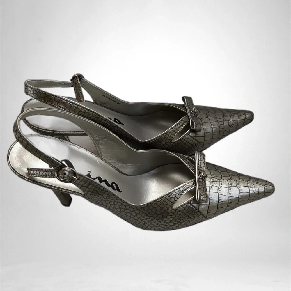 Nina Silver Pumps